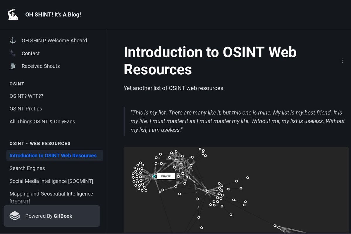 0xtechrock's tweet image. OSINT TIP #251 💗

@ohshint_ &apos;s magnificent OSINT blog and a collection of OSINT resources and tools 🦸🏻

🔗ohshint.gitbook.io

#OSINT