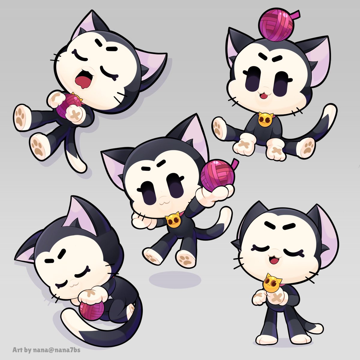 KIT fan art 🐈 キット
New brawler 新キャラクター
#BrawlArt #BrawlStars #ブロスタ 
#BrawlStarsArt #ブロスタ鋭角部