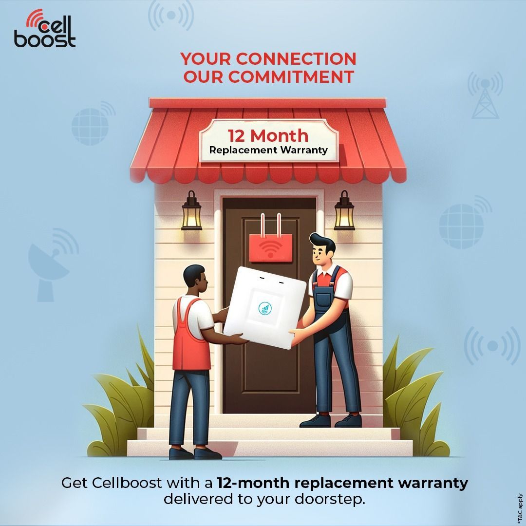CellboostIndia's tweet image. Boost your signal with confidence! Our Cellboost comes with a 12 Month Replacement Warranty for worry-free signal enhancement. 

#cellboost #seguro #mobilenetworks #dataconnectivity #mobilesignal #noweaksignal #network #data #signal #bigdata #connectivity #signals #databases