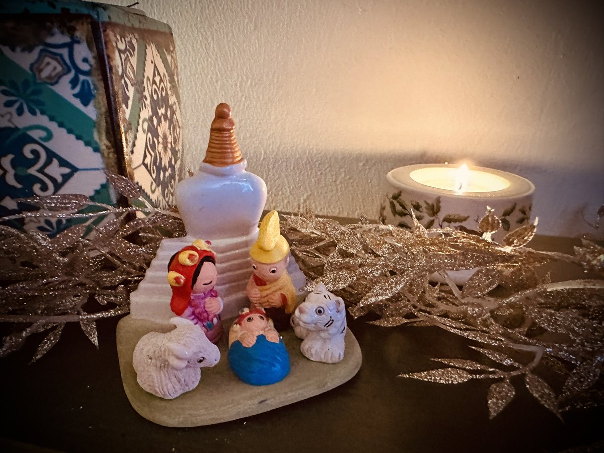 It’s the time of year for the Buddhist Nativity Scene to make an appearance once more.