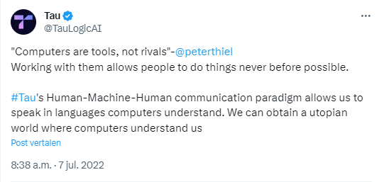 Whereas Machine-learning #AI protocols are busy building / adding upon the barrier, #Taunet #LogicalAI is securing position to be the first to dissolve the barrier.

Bridging the gap of Human - Machine - Human understanding 👫🌉🤖

Whole. Nother. Level. Protocol. @ $Agrs 🟣🌌