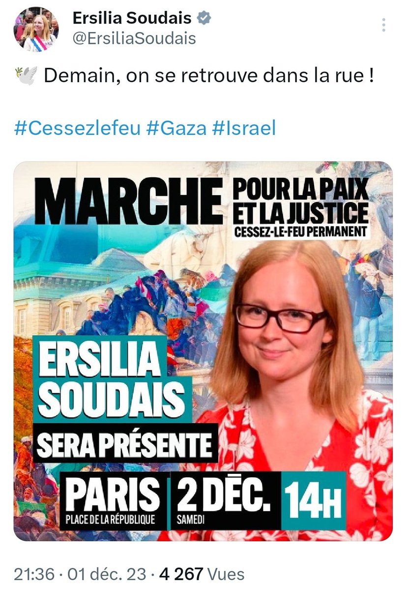 Juliette_AndYou's tweet photo. Quand on y pense, si on y réfléchit 2mn, la @FranceInsoumise avec en tête @JLMelenchon et ses sbires @MathildePanot, @ErsiliaSoudais, @GuiraudInd and Co #exigent un #CessezLeFeu avec des #tueurs, #violeurs, coupeurs de tête qu'ils appellent des RÉSISTANTS !
#DissolutionExigée https://t.co/I74r2GSPBW