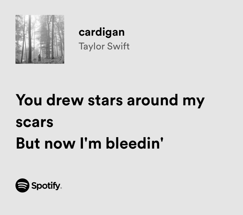 taylor swift / cardigan