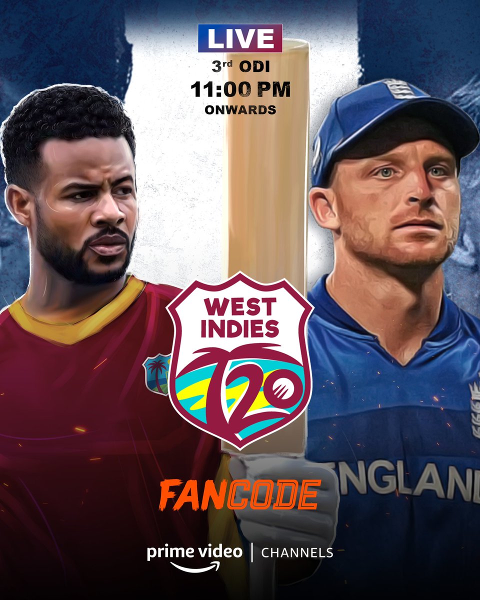 excitement, thrill, and incredible cricket on display! 🏏

Watch WI vs ENG 3rd ODI, Dec 9 LIVE on #PrimeVideoChannels with a FanCode subscription!