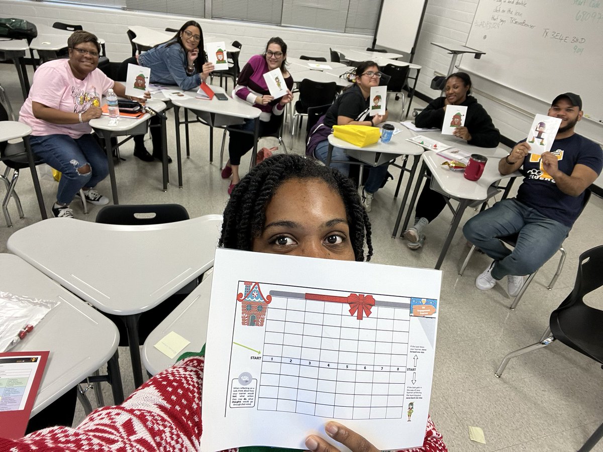 Second group and their elf’s for engagement. We discussed on how to increase engagement and motivation. We also discussed how to make connections through real world strategies! <a href="/SHINEAldine/">SHINE Aldine</a> <a href="/aldinesped/">Aldine ISD SPED</a>