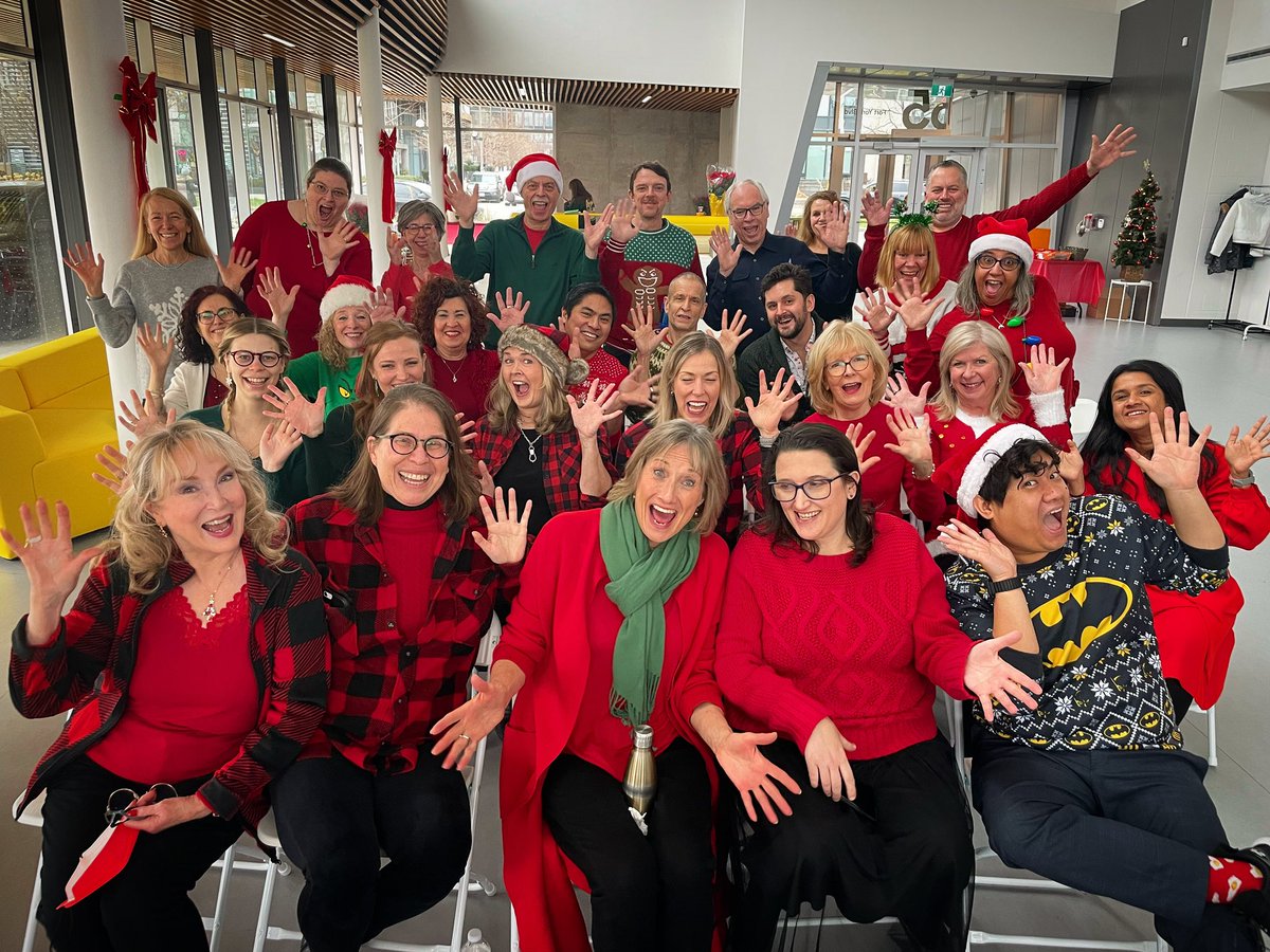 It’s December, so it must be holiday gig time! Members of #newchoir are assembled to perform a few numbers for @chrisgloverndp’s #holipalooza party at @thebentway #spafy. Always happy to be singing!