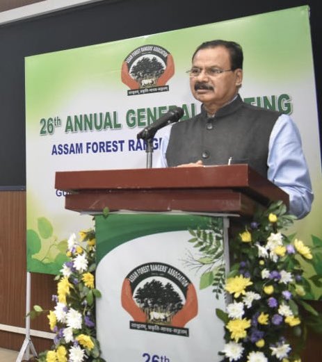 cmpatowary's tweet photo. Attended the 26th Annual General Meeting of Assam Forest Rangers’ Association at GUIST Conference Hall, Gauhati University today. Our forest officials must be appreciated for their service, even in the face of extreme danger to their lives, in safeguarding our forest cover and wildlife.

@assamforest