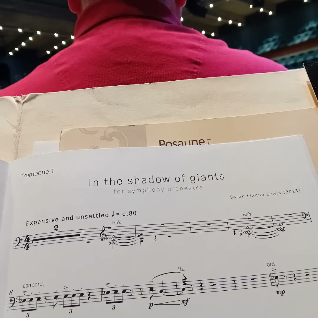 Always a privilege to take part in a world premiere. I shall endeavour to create my finest oppresively melancholic B flat...