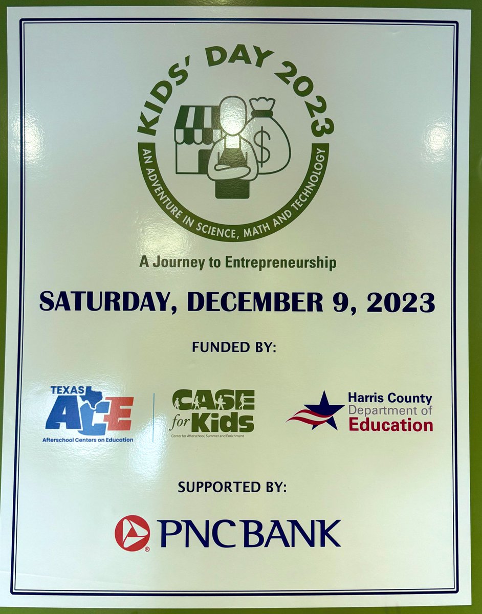 Kids’ Day 2023 @killoughcia @HCDEtx @AliefISD @Henderson_CIA @AliefISD_CIA @PNCBank