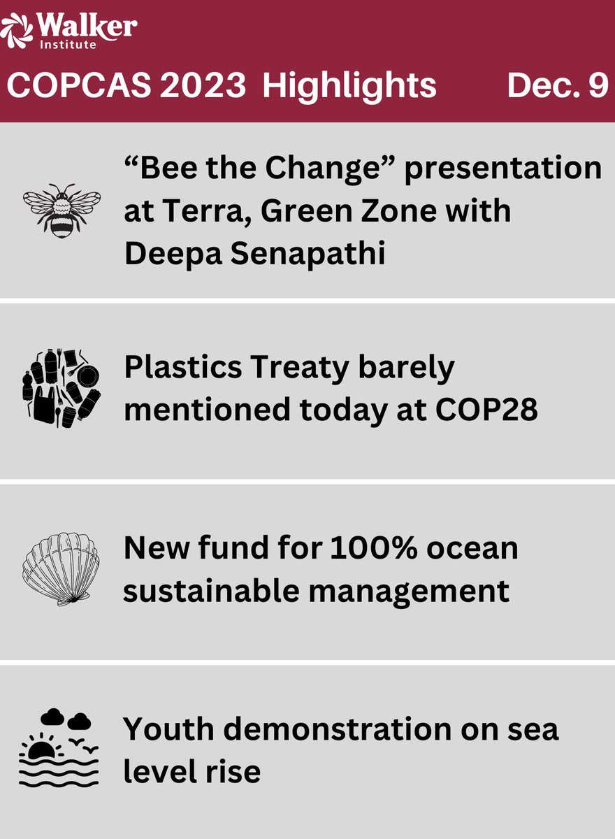 The COP Climate Action Studio was open today on Nature Land Use and Ocean Day @COP28_UAE. Here re some of the highlights of their day: