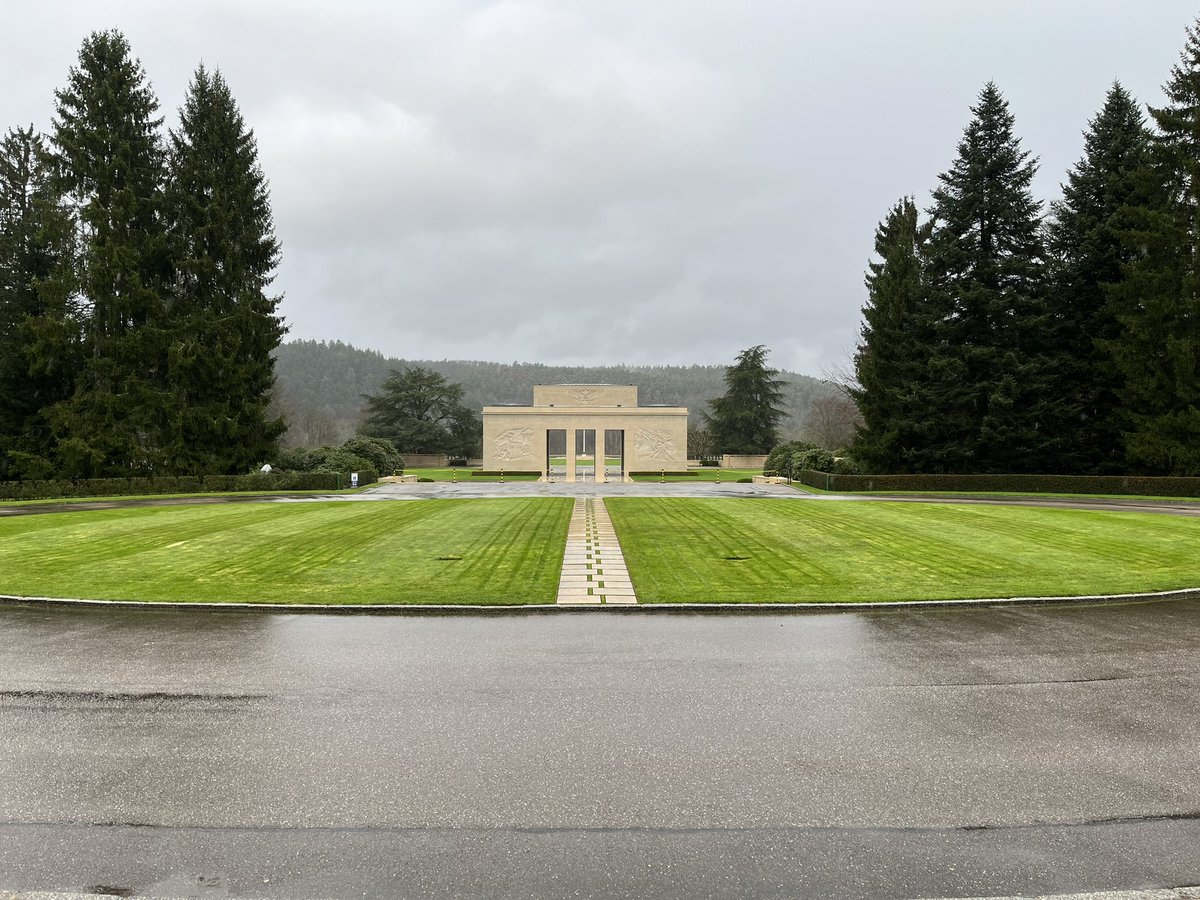 SecDjou's tweet photo. Thank you to James Williamson and the team at the Épinal American Cemetery for hosting me. This site has special meaning to me from Hawaii. This is where the 442nd Infantry, a unit of my former Army Reserve command, did much of their bloodiest fighting in WWII. @usabmc #abmc100 https://t.co/0WYm1ORUP8