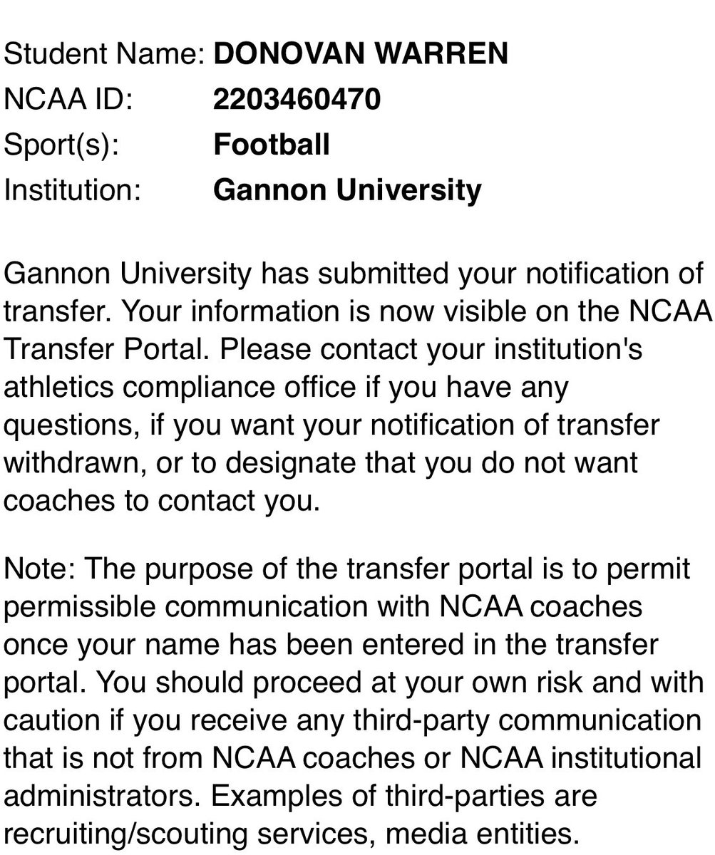 Thank you Gannon University! 5 star punter and 4.5 star kicker ready to work.