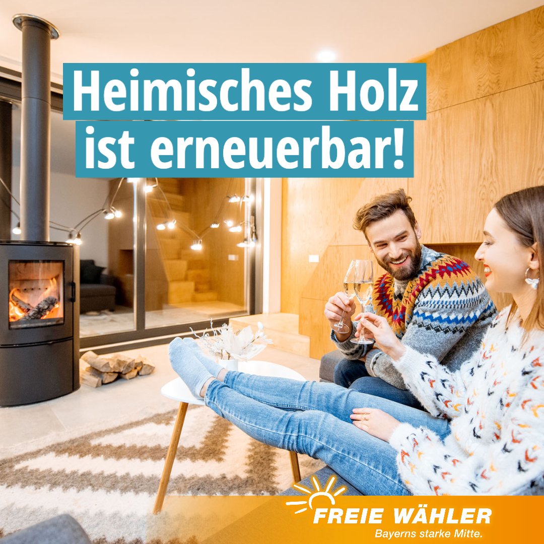 fw_bayern's tweet photo. Wir bleiben dabei: Heimisches #Holz ist ein erneuerbarer #Energieträger! 🪵

„Holz ist ein nachwachsender #Rohstoff. #Deutschland kann es sich nicht leisten, auf Strom &amp; Wärme aus nachhaltigem, heimischen #Waldholz zu verzichten.“🗣️@HubertAiwanger
#FREIEWÄHLER #AnpackenFürBayern https://t.co/eBPibtvwaC
