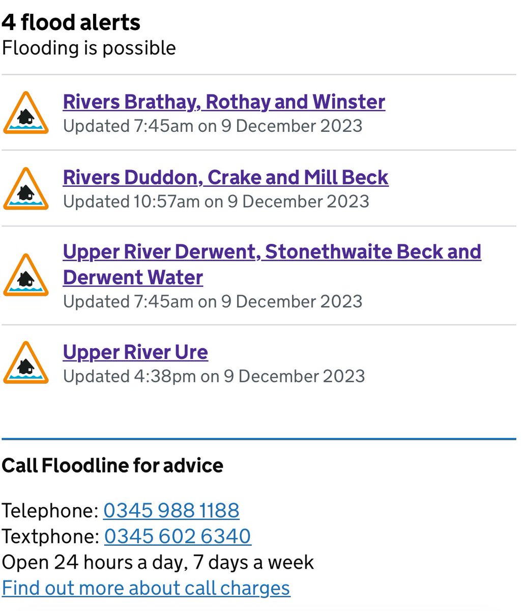 As the snow melts and the rain pelts, there are now four flood alerts in Cumbria.  River and lake levels are rising quickly in many places.  

💧You can check how the conditions are in your area by visiting here:  check-for-flooding.service.gov.uk/find-location

🛑 <a href="/windermereferry/">Windermere Ferry</a> is battling bad