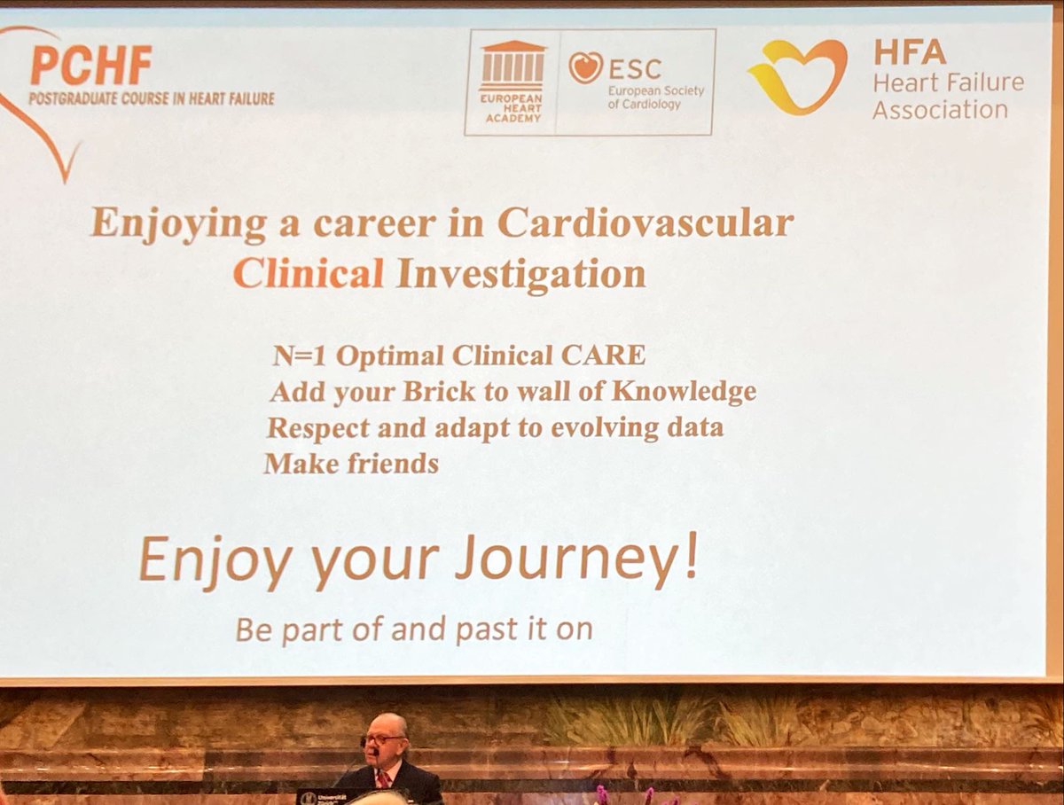 Thank you prof. Marc Pfeffer for your words of wisdom: “Be part of something, you cannot do it by yourself!” And that’s exactly what #PCHF has been: a 2 years course, and a life-long friendship with likeminded HFenthusiasts! #heartfailure #graduation @CardioZurich @escardio