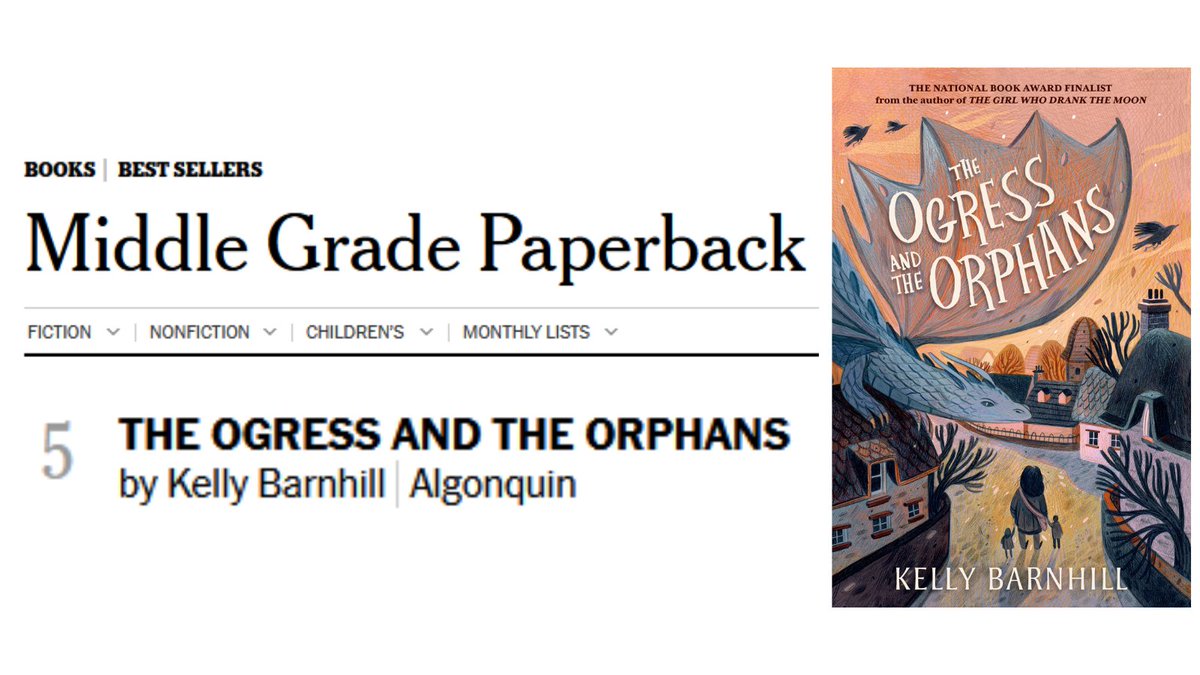 ICYMI, The Ogress and the Orphans is yet again a New York Times bestseller (and you can experience the magic via our 20% off sale when you use code HOLIDAY23) tinyurl.com/ogresspb