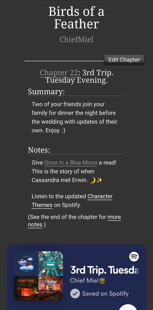 ChiefMiel's tweet photo. Chapter 22 of Birds of a Feather has been posted on AO3. 🥗🫕🍽

[Dinner party at the Smith Residence]

Read it here:
https://t.co/9VfdHbOzxA

#aot #snk #nightbeforethewedding #catchingupwithfriends #goodfriends #greatcompany https://t.co/kCRpVPMoog