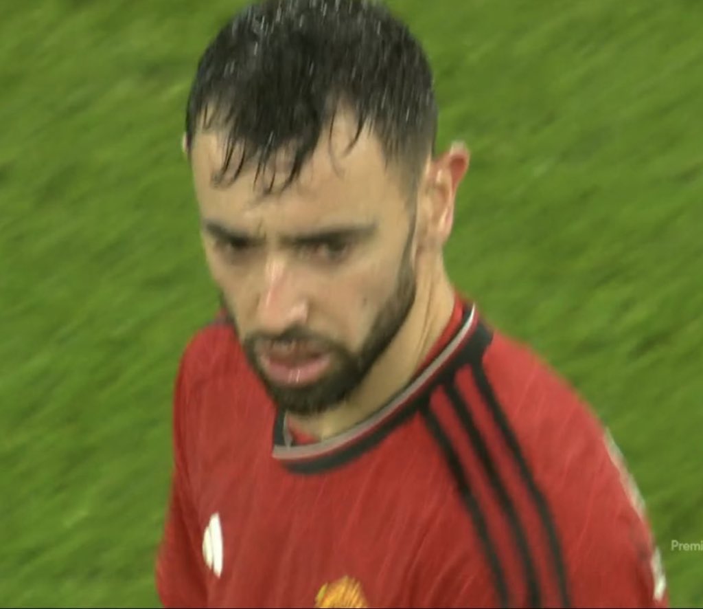talkSPORT's tweet photo. 🟨 Bruno Fernandes receives a yellow card, his fifth of the season…

He is now suspended for the away game vs Liverpool next weekend. https://t.co/pP3IpgAedE