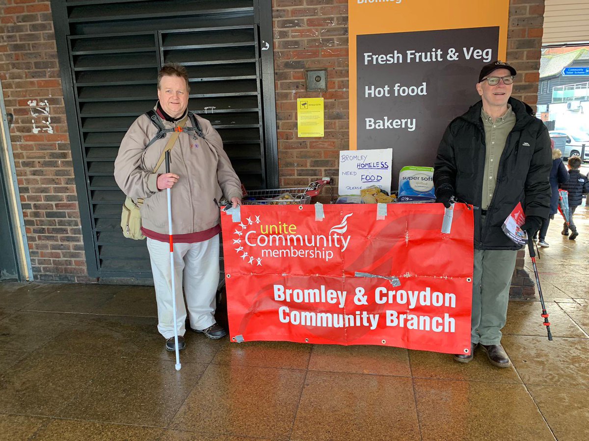 and_unite's tweet photo. #BromleyHomeless
#FoodbankCollection
Today members of the branch collected 3 trollies worth of food in an hour for @BromleyHomeless today outside Sainsburys. This is a charity that the branch often collects for
Big thank you to everyone for the donations. https://t.co/EMVrzDQqaT