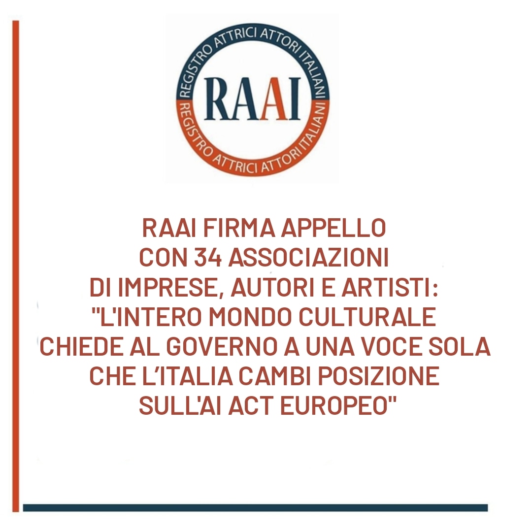 RAAI_registro's tweet photo. #AI #Ia #InteligenciaArtificial #AIAct #registroattriciattoriitaliani #Raai #appello #intelligenzaartificiale https://t.co/X3TTZnxl9C