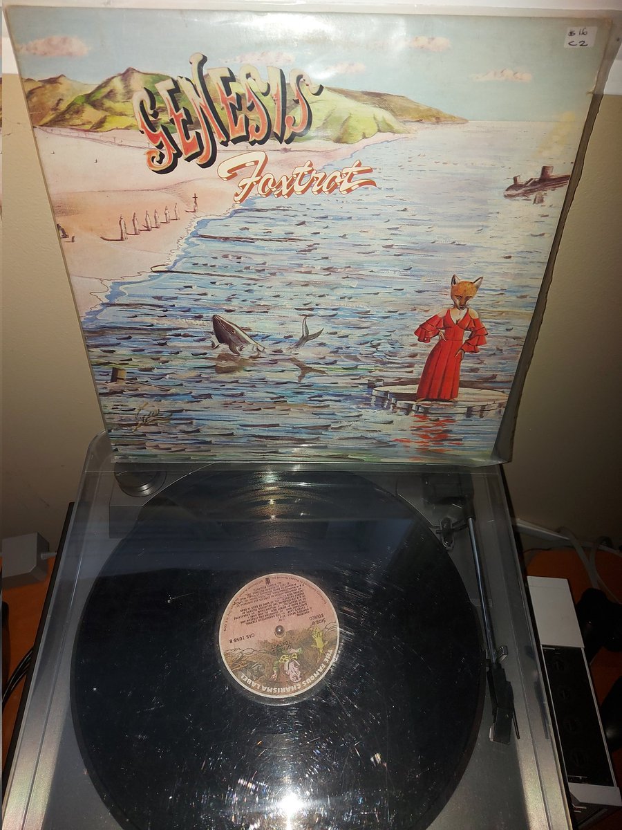 VoxHooligan's tweet photo. Now spinning... my second favorite Genesis album, while preparing to go vinyl shopping this afternoon. What's your favorite track from this classic? #Genesis #vinylrecords https://t.co/WzbgsUexAy