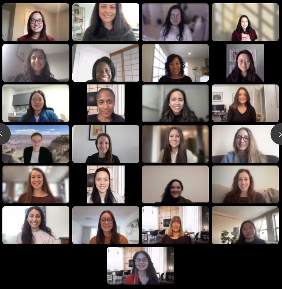 DrQuinnCapers4's tweet photo. More than 80 women IM residents/aspiring cardiologists on our call this AM. Love the @ACCinTouch IM mentoring program! Our goal is simple: diversify our profession so that Cardiology can reach its full potential. When these ladies apply for CV fellowships they will be ready! #DEI https://t.co/LuN69zysu6