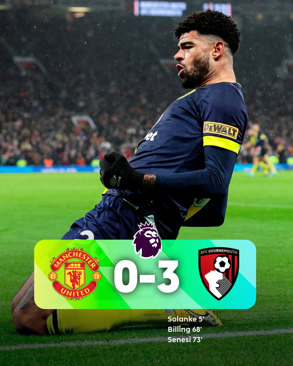 The sweetest of victories for <a href="/afcbournemouth/">AFC Bournemouth 🍒</a> 🍒 

#MUNBOU