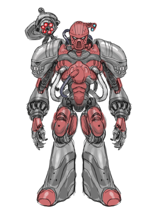 the 'you picked the ONLY robot in bionicle' comments got to me, he's now more of a droid