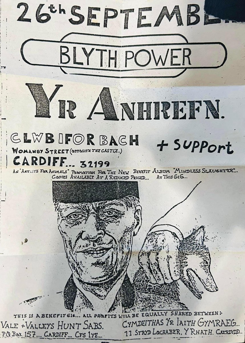 CardiffMH's tweet photo. Blyth Power + Yr Anhrefn at Clwb Ifor Bach, 26th September 1987
@ClwbIforBach #anhrefn #blythpower #caerdydd #cymru #cardiff #wales #cardiffmusichistory https://t.co/M2q2k8fBD6