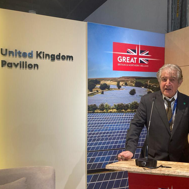 NaturalEngland's tweet photo. “We can’t tackle climate change without also halting and reversing nature loss.” 📈 🌍

@tonyjuniper delivered a powerful keynote speech at #COP28 today, highlighting the need to work together at pace to put nature at the heart of economic decision-making. https://t.co/V2qH0z7ShJ