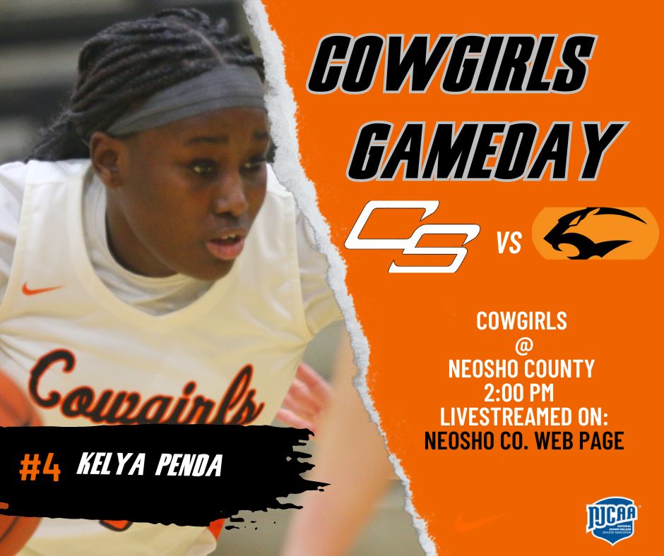 COWGIRL GAME DAY: Cowgirls travel to Chanute KS for a rematch against Neosho County at 2:00 pm! #cowgirlnation🏀 #orangepower🍊
