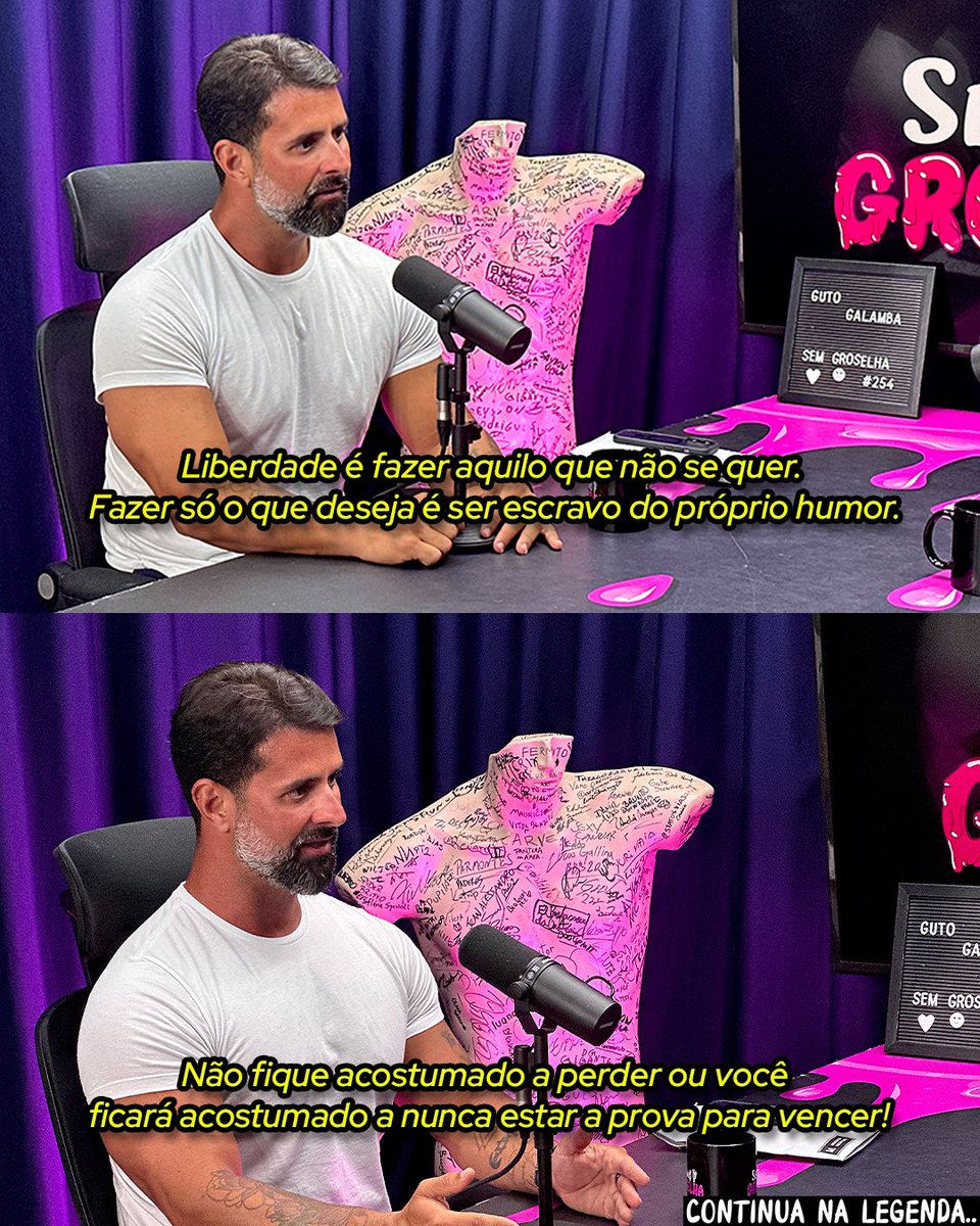 Se você faz isso e se acostuma a perder, tu não se acostuma a se colocar a prova pra vencer esses obstáculos, e aí você fica com mais medo de perder do que vontade de ganhar.

E ai velho, ja era! A mediocridade reina.