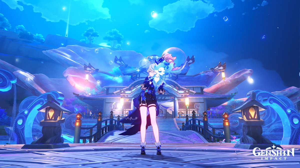 Sheverlockk's tweet image. I was bored with nothing to do in genshin (except a lot of quests but that is not the main point ehe) so I decided to try some picture taking, and surprisingly I am having a lot of fun with it!!