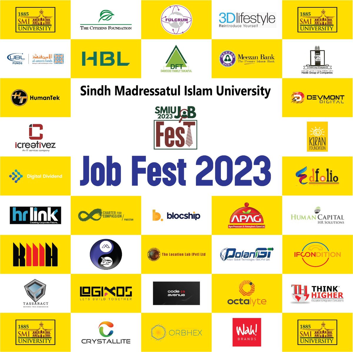 Devmont Digital is excited to announce our partnership as a Premium Sponsor for the upcoming Job Fest 2023 at Sindh Madressatul Islam University. Join us as we participate in this exciting event! #JobFest2023 #SindhMadressatulIslamUniversity