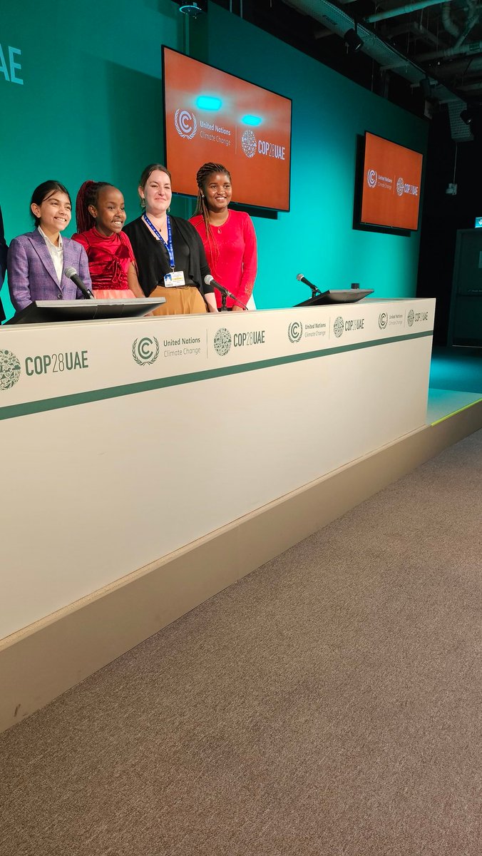 Hay esperanza en la COP si tenemos mujeres jóvenes y niñas marcando el camino #COP28