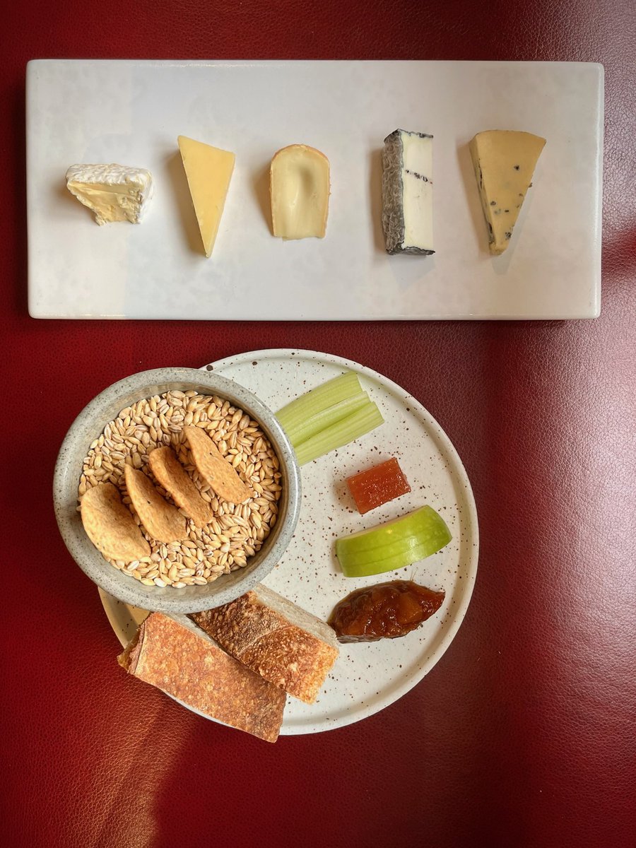 A cheese course is always a good idea…. 

A selection of British cheeses, sourdough & crackers. An additional course to end our menus, perfectly 🐭

#thecrosskenilworth #kenilworth #coventry #birmingham #birminghamrestaurant #michelinstar 
#cheese #britishcheese