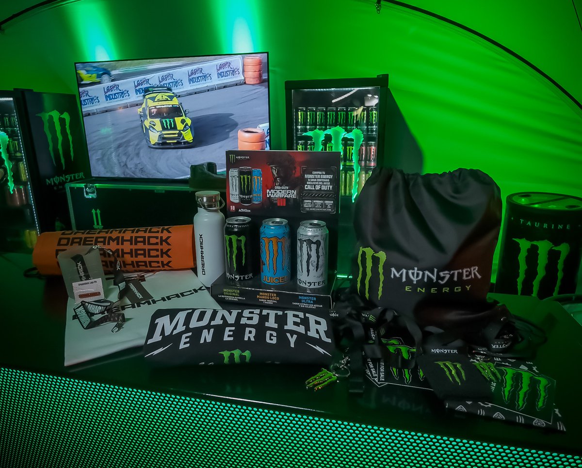 🎁 GRAN SORTEO 24H JUNTO A <a href="/MonsterEnergyES/">Monster Energy Spain</a> 

Requisitos ⬇️

🔸 Sigue a <a href="/MonsterEnergyES/">Monster Energy Spain</a> y @DreamHackSpain
🔸 Dale RT a este post
🔸 Menciona a un amigo

📝 Ganador mañana a mediodía y entrega de premio aquí en DreamHack Valencia 😎
