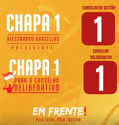 Hoje é dia de não apenas reeleger Alessandro Barcellos com um CG renovado, mas também buscar o reequilíbrio do CONSELHO DELIBERATIVO ainda dominado por grupos que só têm como projeto o pensamento mágico da volta ao passado, coisa que desde 2011 eles vêm falhando em fazer.

Num