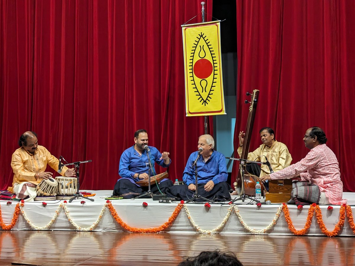 tckamdar's tweet photo. Pandit Sajan Mishra &amp; son Swaransh in concert at Indian Institute of Science, Bengaluru, presenting Khayal in Rag  Madhuwanti.  Magnificent ! https://t.co/6FHwoBQnCD
