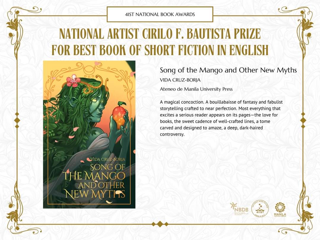 This is nothing short of amazing. Thank you to everyone who made this win possible, especially @ateneopress, the judges, my illustrators and layout artist husband, all readers and reviewers—and to me, for toiling tirelessly for a decade. Congrats to my fellow winners too 💜