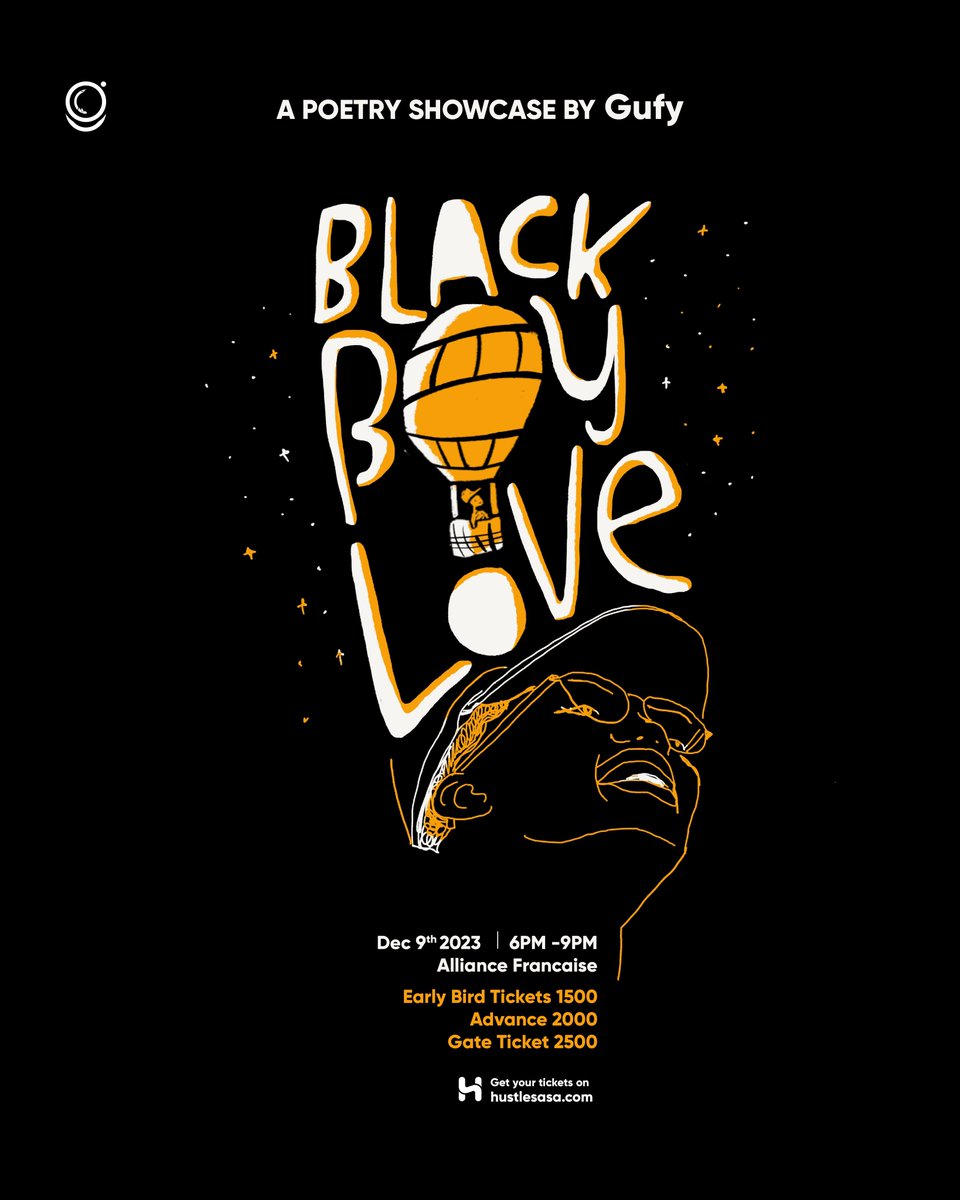 Advance Tickets to the #BlackBoyLove Poetry concert closes at 5PM. Get yours before the window goes. Today’s line up has Coster Ojwang Maureen Kunga Dorphan Ras Amor And myself on stage. Get your tickets. goinggufy.hustlesasa.shop/?product=34663
