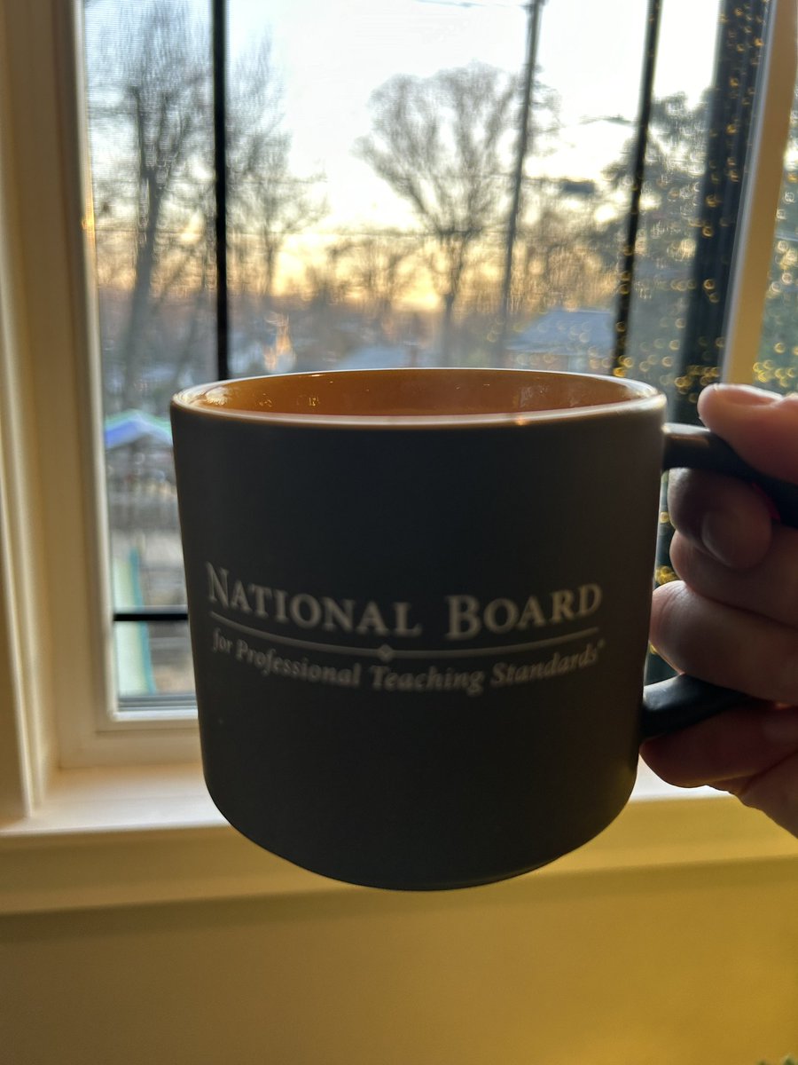 Good morning to the newly certified <a href="/NBPTS/">National Board</a> NBCTs! Sure looks good on you!