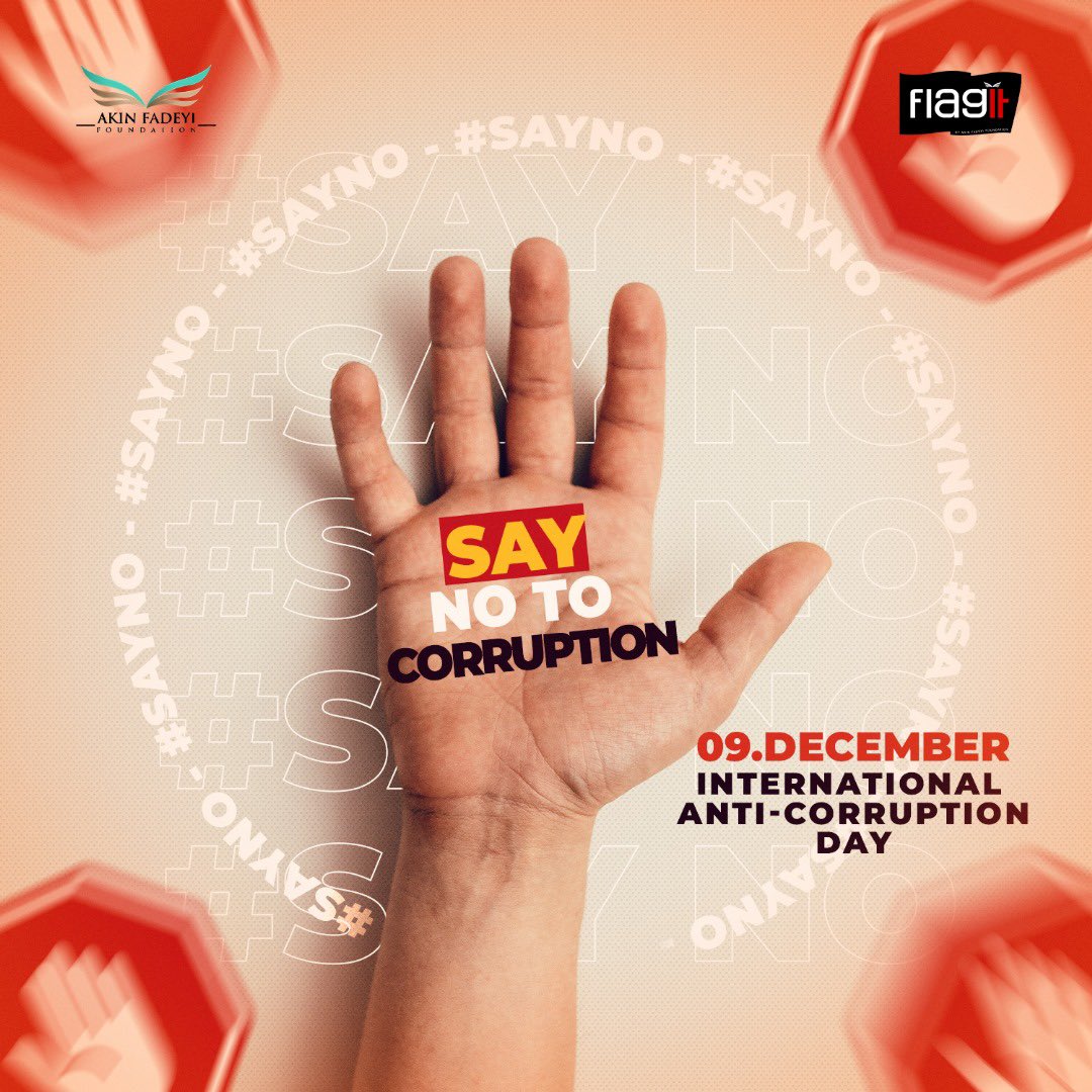 AFFoundationng's tweet photo. Do you think corruption is a form of dishonesty or a criminal offence committed only by politicians, government officials and civil servants?

#saynotocorruption https://t.co/sIY8aPGAhA