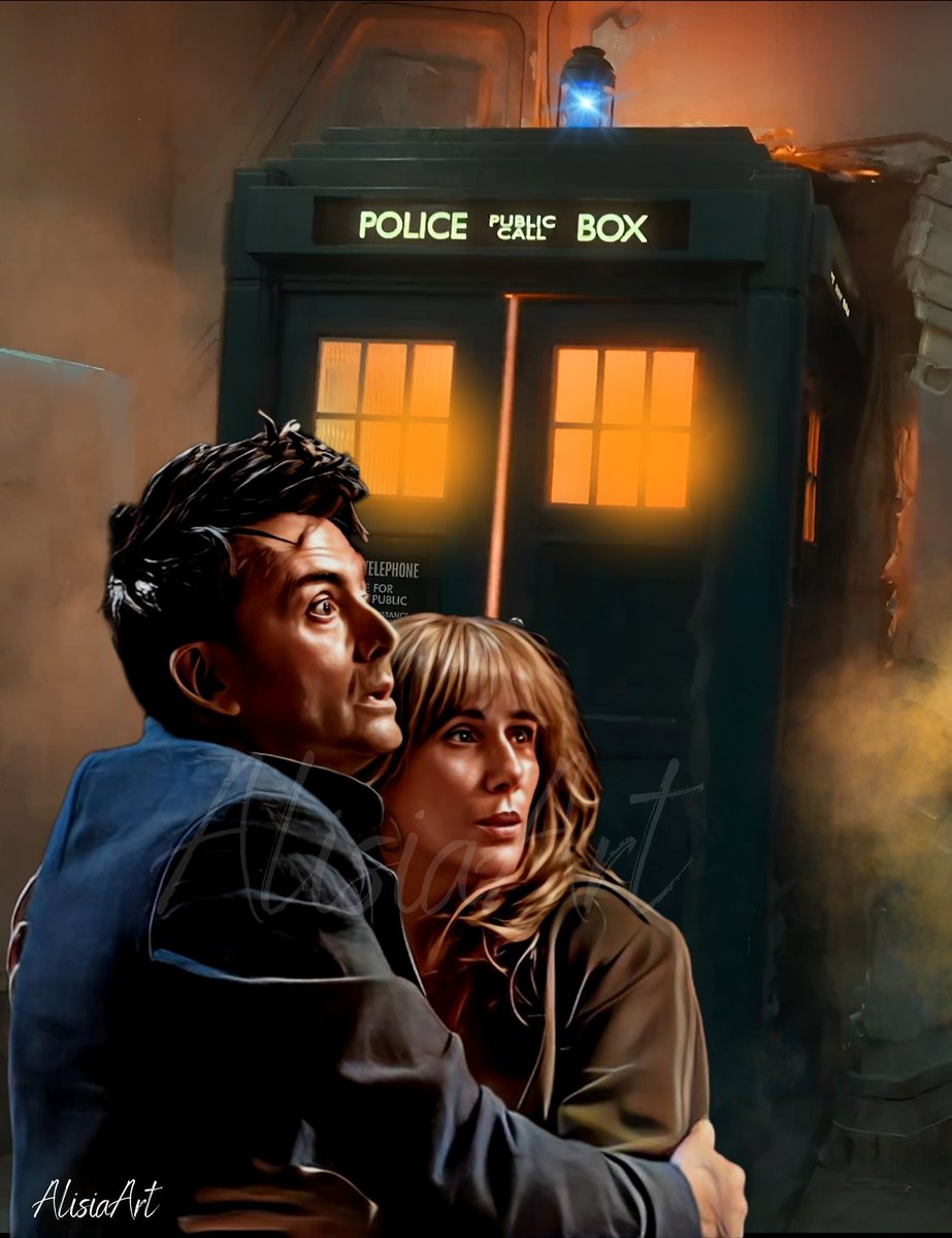 'Wild Blue Yonder' ❤❤➕🟦 🔥 New artwork #DoctorWho #doctorwhofanart #wildblueyonder #bbcdoctorwho #14thdoctor #davidtennant #donnanoble #catherinetate #bernardcribbins