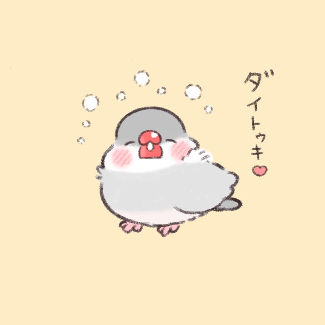 文鳥さんのモフモフな場所。