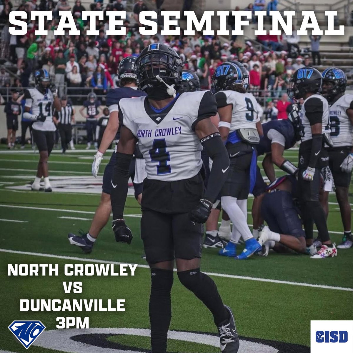 GAME DAY!
🆚 Duncanville
⏰ 3:00PM 
📍Mesquite Memorial Stadium
📺 nfhsnetwork.com/events/uil/gam…

#817