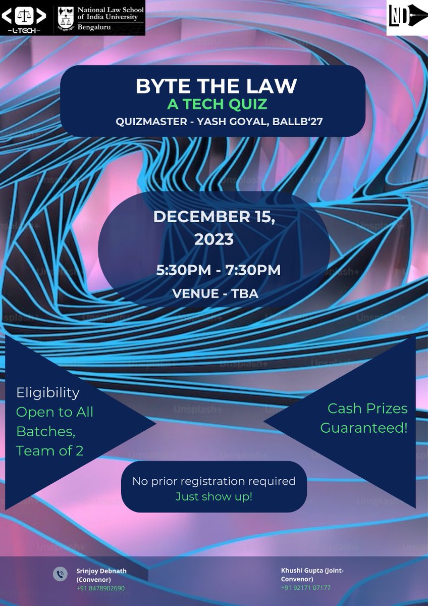 Law and Technology Society, NLSIU tweet media