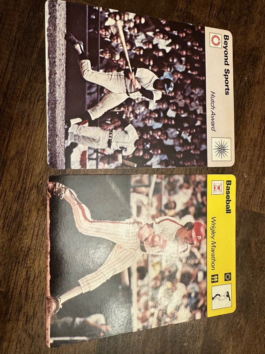 Two came in this week, down to two to finish the 150 or so that are baseball related out of the over 2100 Sportscaster cards in the full set. An oddity for 1970’s non-Topps as these are licensed for logos, no airbrushes, great photography