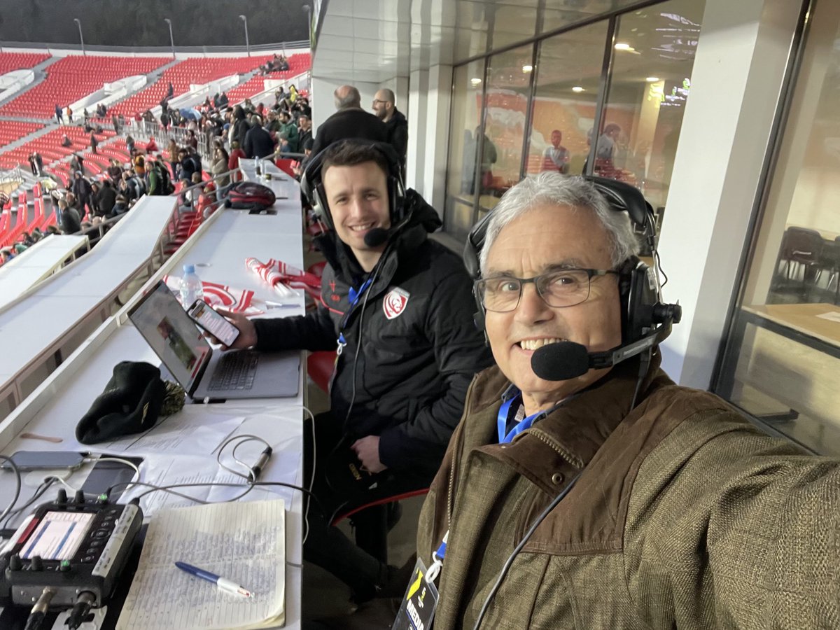 andywyman's tweet photo. Ready to go @BBCGlos #TimRogers in the chair @BlackLionRugby v @gloucesterrugby #epcrchallengecuprugby https://t.co/aQZGZWMWbG