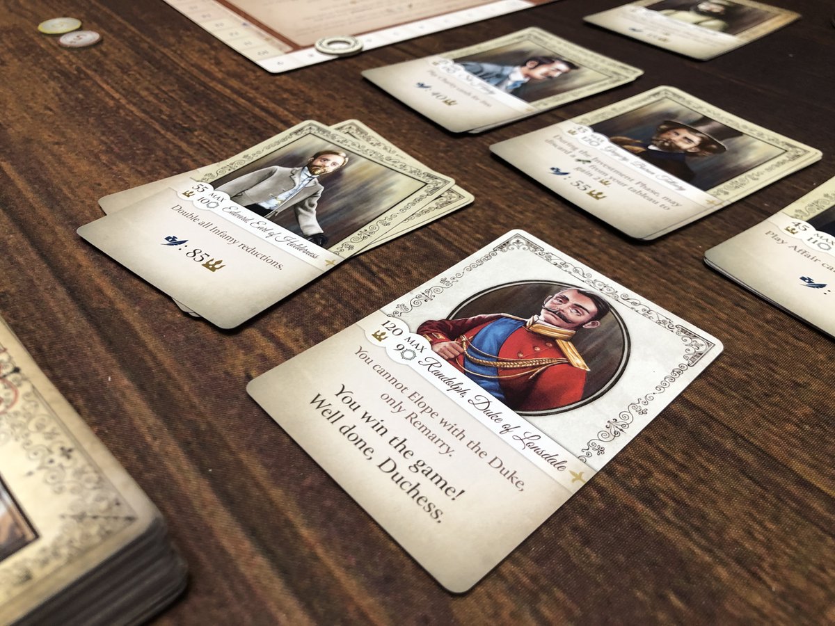 Had so much fun with #DeadlyDowagers on Thursday we introduced it to a friend last night and had another go!  Such a great card game and once you have the rules down it just flows! May the best dowager win!☠️ <a href="/TabletopTycoon/">Dan Yarrington</a> <a href="/SparkworksGames/">Sparkworks</a> #boardgames